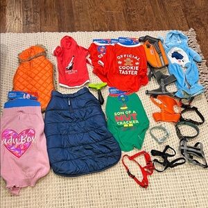 Misc lot  Pet Apparel and Accessories Collection various sizes